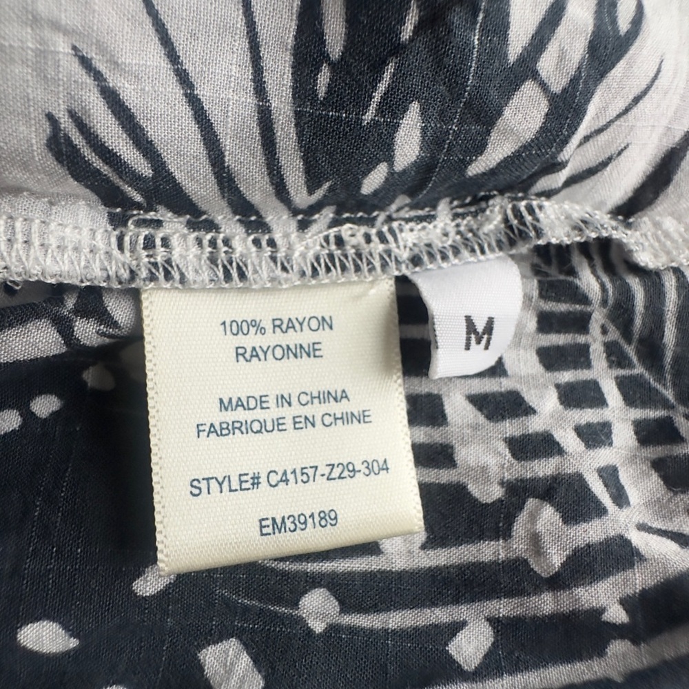 Cloth & Stone Palm Leaf button-down top-Size M - Picture 5 of 6
